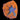 WYSIWYG - Bright Orange Skirt Rock Flower